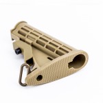 Mil-Spec 6-Position Collapsible Buttstock - Tan